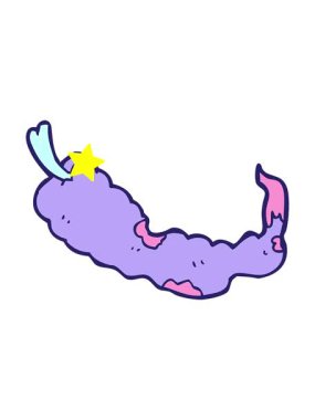 Parlayan yıldızlar çizgi film kırmızı biber animasyonunu etkiler.