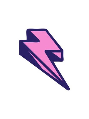 Dövmenin geleneksel yıldırım stilinde yıldız patlaması etkisi animasyonu