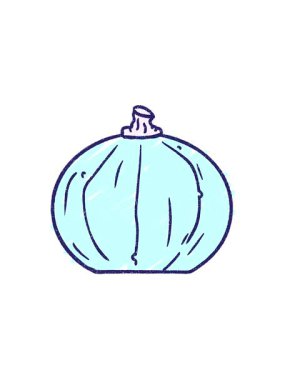 Balkabağı Chalky Çiziminin radyoaktif parlak animasyonu