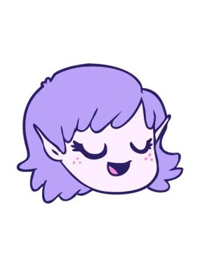 Bir elf kızının çizgi filminin efekt animasyonunu göster