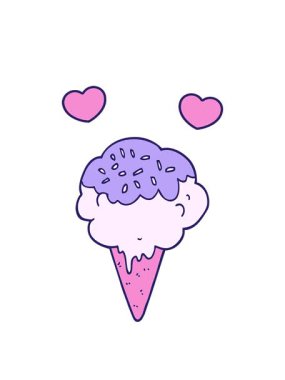 dönen kalpler çizgi film dondurmasının animasyonu