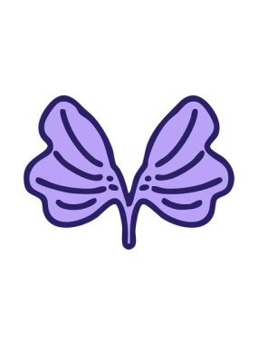 Geleneksel Japon ginko yaprağının basınçlı animasyonu