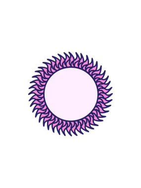 Geleneksel ortaçağ güneşi tarzında dövmenin satış animasyonu