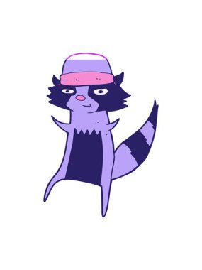 Çizgi film rakununun animasyonunu çalıştır.