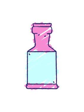 Şişe Tebeşiri Çiziminin basınçlı animasyonu