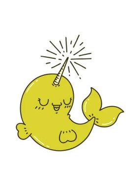 Geleneksel dövme stilinin renk değişimi Mutlu deniz gergedanı