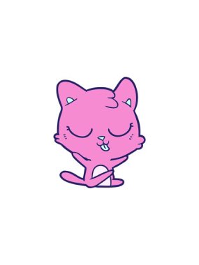 Bir kedi çizgi film çiziminin ayrıştırıcı etkisi