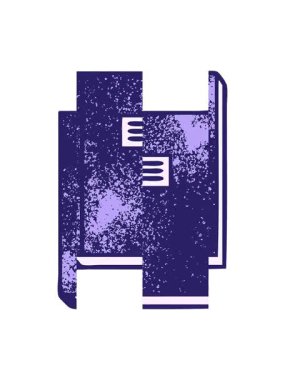 Bir çalışma kitabının retro grunge doku çizgi filminin bölünmüş hareket animasyonu