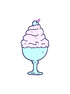 Çizgi roman tarzı dondurma animasyonunu canlandırın.