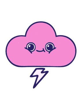 Fırtına bulutunun çizgi roman stilini salla ve duraklat