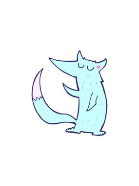 Kurt çizgi filminin parlak ışık efekti