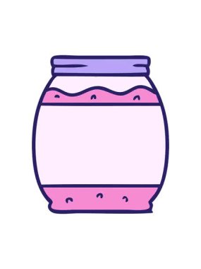 Titrek hareketli el animasyonu Çilek reçelinin karalaması