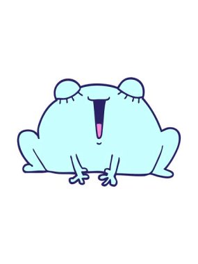 Şirin kurbağanın canlandırma efektini renklendir