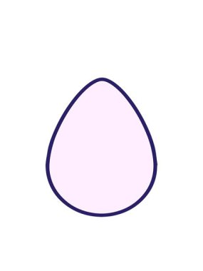 Renkli Paskalya yumurtası tasarımının yanıp sönen radyal çizgileri