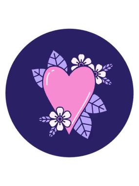 Titreyen hareketler, botanik bir kalbin ikonik dövme stili.