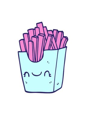 Kutudaki çizgi film kızartıcılarının hareketli animasyonu