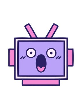 Tatlı robot kafasının hareketlerini salla ve durdur