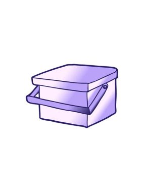 Çizgi film küvetinin saplı canlandırması