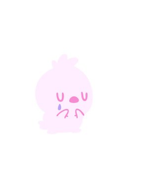 Sevimli küçük kuşun ağlamasının yatay titreşimli animasyonu