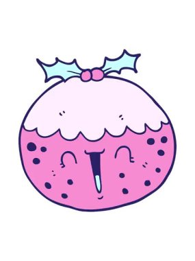 bir noel pudinginin pixelize etkisi