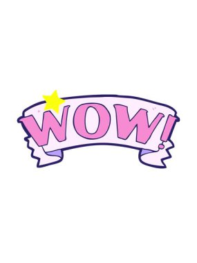 Parıldayan yıldızlar wow sembolünün animasyonunu etkiler.