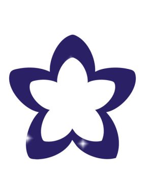 Geleneksel Japon çiçek dizaynının parıltı etkisi.