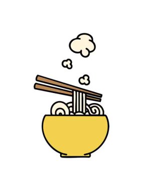 pixelize efekt animasyonu büyük sıcak erişte kasesi