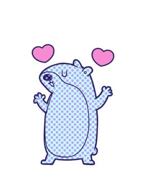 dönen kalpler gerbil çizgi filminin animasyonu