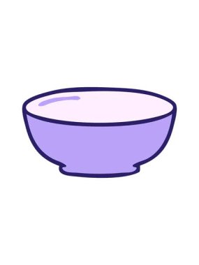 Garip karikatür kasesinin titrek hareketli animasyonu