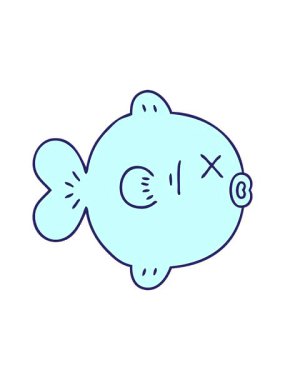 el hareketli animasyon komik çizgi film balıkları çizdi