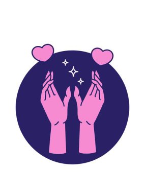 dönen kalpler mistik ellerin ikonik dövme görüntüsünün animasyonu