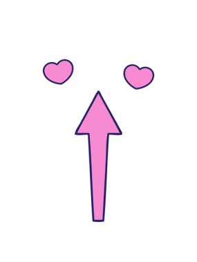 dönen kalpler ok karikatürünün ilginç animasyonu