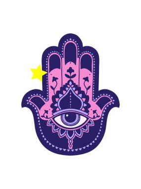 Parıldayan yıldızlar bir hamza 'nın ikonik dövme şeklindeki görüntüsünün animasyonunu etkiler