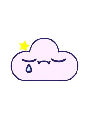 Parıldayan yıldızlar, hüzünlü bir bulutun çizgi romanının animasyonunu etkiler.