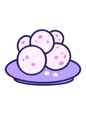 Tabaktaki Pao de queijo Brezilya peynirli ekmeğin titreyen animasyonu