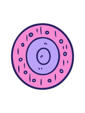 Çizgi film kalkanının hareketli animasyonu