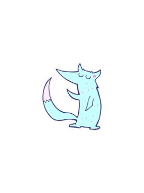 Kurt çizgi filminin yıldız patlaması etkisi animasyonu