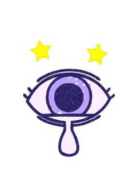 dönen yıldızlar Okült Göz Çiziminin animasyonu