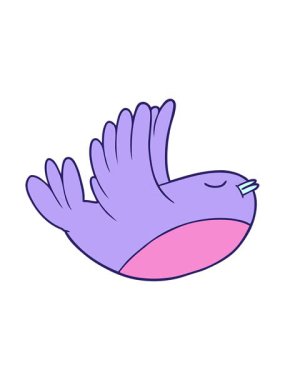 Uçan robin çizgi filminin basınçlı animasyonu