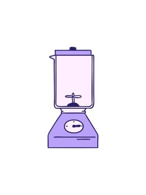 Bir yemek karıştırıcısının karikatür karalamalarının bölünme etkisi