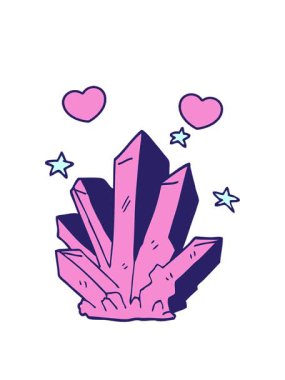 dönen kalpler sihirli bir kristalin çizgi filminin animasyonu