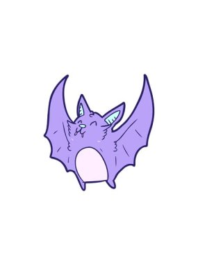 Yarasa Cadılar Bayramı çizgi filminde parlayan radyoaktif animasyon.