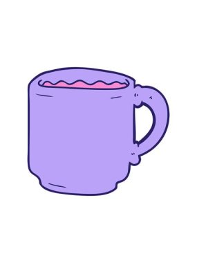 bir kahve fincanının hareketli animasyonu