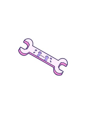 Çizgi film ağlayan anahtarının gösterişli satış animasyonu