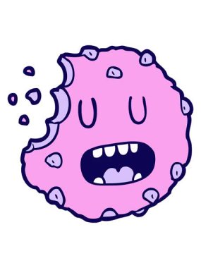 neon ışık efektleri çizgi film kurabiyelerinin animasyonu