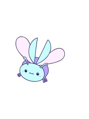 Uçan böceğin yatay titreşimli animasyonu