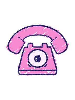 Telefon Tebeşiri Çiziminin hareketli animasyonu