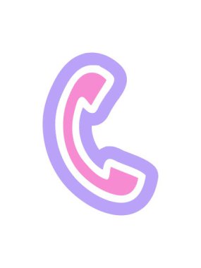 Telefon ahizesi simgesi simgesinin basınçlı canlandırması