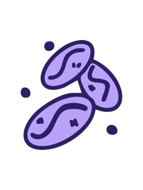 Üç Brezilya kahve çekirdeklerini salla ve duraklat.