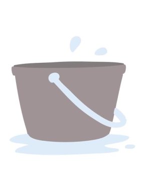 Bir kova suyun hareketli animasyonu